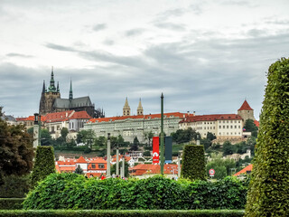 Naklejka premium Beautiful view over the Praszký Hrad, or Prague Castle. Praque.