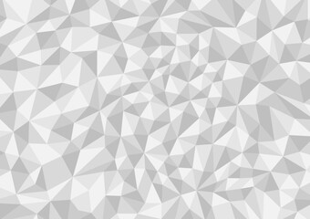 Abstract gray monochrome polygon background, geometric template for website, wallpaper, poster.