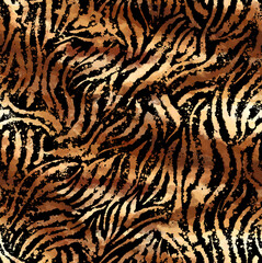 Leopard and zebra pattern design, illustration background, brown leopard and zebra design pattern. Textile print pattern.