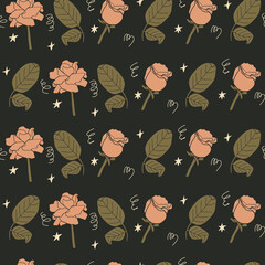 seamless pattern with flowers