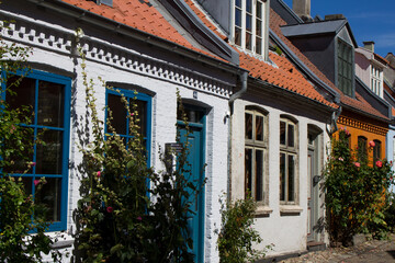 Fototapeta na wymiar The beautiful old Danish street