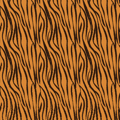 Seamless vector pattern of tiger skin.