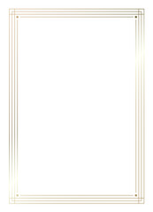 Obraz premium Golden vintage style frame border design 