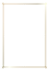 Golden vintage style frame border design 
