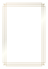Golden vintage style frame border design 