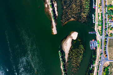 Oestrich Winkel Niedrigwasser