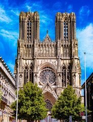 Fototapeta premium Cathedral of Our Lady of Reims, France