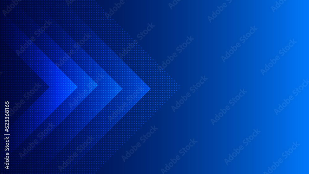 Canvas Prints abstract blue geometric background with dots and triangle elements, dynamic and sports banner concep