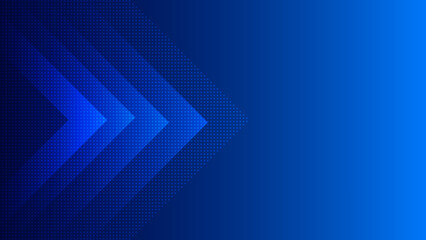 Abstract blue geometric background with dots and triangle elements, dynamic and sports banner concept.