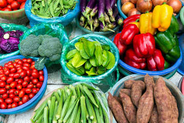 Fresh vegetables in the market