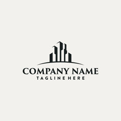 unique real estate construction logo design