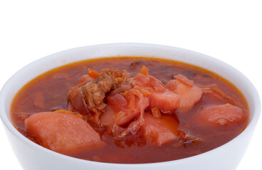 ukrainian borscht  isolated