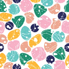 Rollo Colorful abstract seamless pattern. Hand drawn various shapes and doodle objects, texture dot shapes. Modern  design for paper, cover, fabric, interior decor and other users. Vector illustration. © Antheia Leia