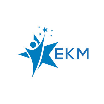 EKM Letter logo white background .EKM Business finance logo design vector image in illustrator .EKM letter logo design for entrepreneur and business. 
