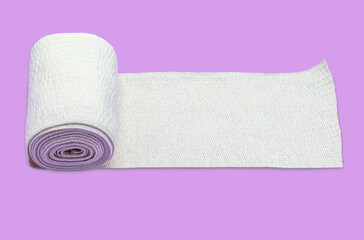 elastic medical bandage for injuries and fractures