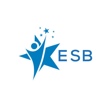 ESB Letter logo white background .ESB Business finance logo design vector image in illustrator .ESB letter logo design for entrepreneur and business.	
