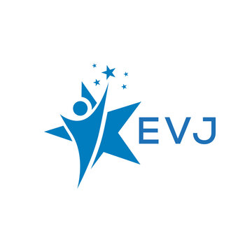 EVJ Letter logo white background .EVJ Business finance logo design vector image in illustrator .EVJ letter logo design for entrepreneur and business.	
