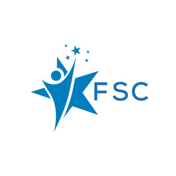 FSC Letter logo white background .FSC Business finance logo design vector image in illustrator .FSC letter logo design for entrepreneur and business.
