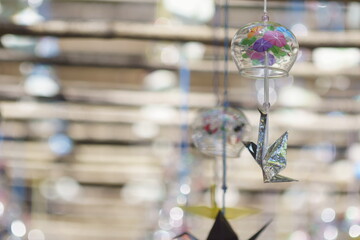 兵庫県佐用郡光明寺ふくろうの寺の風鈴祭