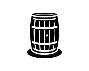 Barrel. Wooden keg, barrel icon. Line, glyph and filled outline colorful version, Beer barrel outline and filled vector sign. Bar symbol, logo illustration. 