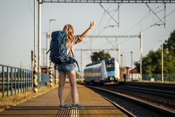 Disappointed traveler missed train at railway station