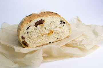 Close up Slices of Olives and Tomatoes Wheat Bread