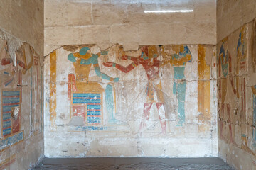Abydos, Temple of Ramses II, Egypt - obrazy, fototapety, plakaty