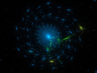 Imaginatory fractal abstract background Image