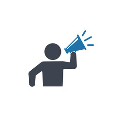 Announcement icon vector. Advertising icon.