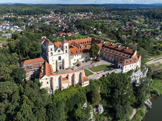 Obraz premium Historic buildings of the Benedictine Abbey in Tyniec, Krakow, Poland