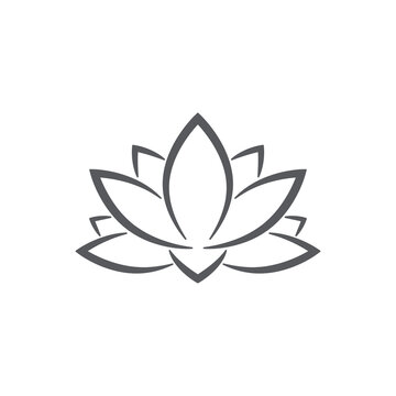 recommend clip art: linear lotus logo templates. Vector floral linear lotus logo. Design lotus flower outline. Vector illustration. Lotus icon.