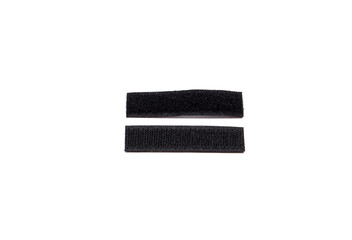 Two pieces of velcro that can be joined together and used for different purposes.