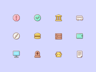 Marshmallow icons #4