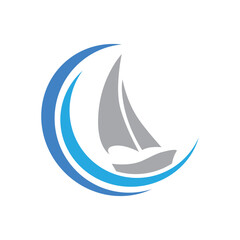 yacht icon vector illustration