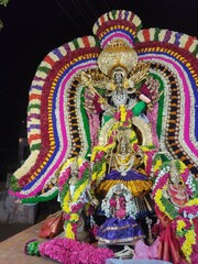 giant statue at temple