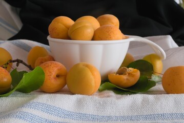 apricots in a basket