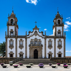 Viseu city in Portugal, the beautiful church  - obrazy, fototapety, plakaty