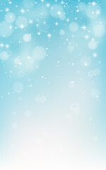 Snow background for Christmas card or wallpaper. Crystal snow. Winter background. Snowfall frozen greeting card