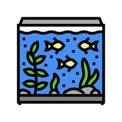 saltwater aquarium fish color icon vector. saltwater aquarium fish sign. isolated symbol illustration