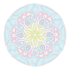 Mandala patterns on isolated background, Elegant colorful mandala background vector.