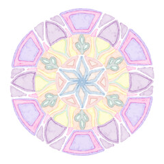 Mandala patterns on isolated background, Elegant colorful mandala background vector.