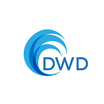 DWD letter logo. DWD blue image on white background. DWD Monogram logo design for entrepreneur and business. . DWD best icon.
