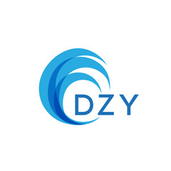 DZY letter logo. DZY blue image on white background. DZY Monogram logo design for entrepreneur and business. . DZY best icon.
