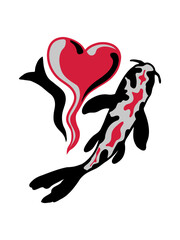 I Love Koi Fisch 