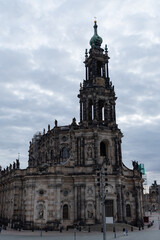 Fototapeta na wymiar Church of the royal court in Dresden in Germany