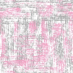 Seamless, abstract pattern of gray and pink paint strokes