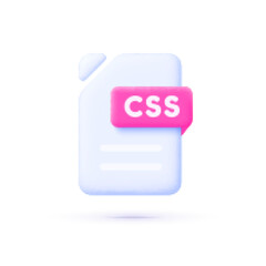 Css File 3D, great design for any purposes. 3d vector illustration