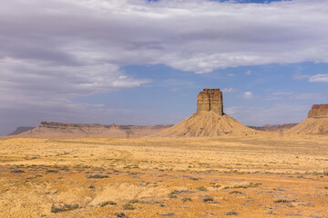 Unique geology formation in desert area in Colorado