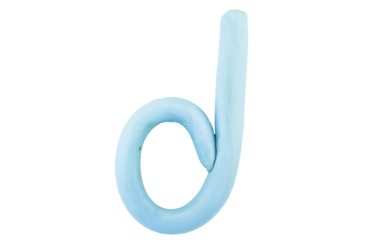 alphabet English colorful letters Handmade letters molded from plasticine clay on Isolated white background