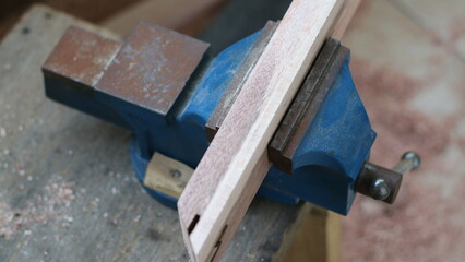 square wood ready to cut